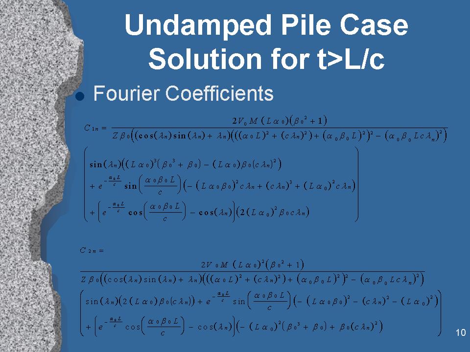 Closed Form Solution of the Wave Equation for Piles – vulcanhammer.net