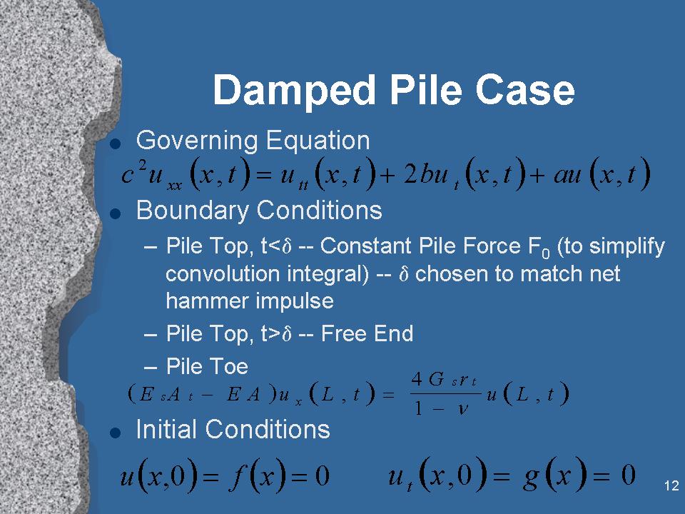 Closed Form Solution of the Wave Equation for Piles – vulcanhammer.net