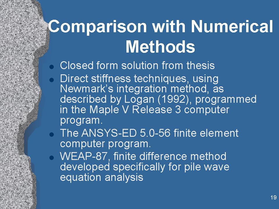Closed Form Solution of the Wave Equation for Piles – vulcanhammer.net