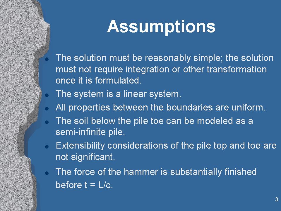 Closed Form Solution of the Wave Equation for Piles – vulcanhammer.net