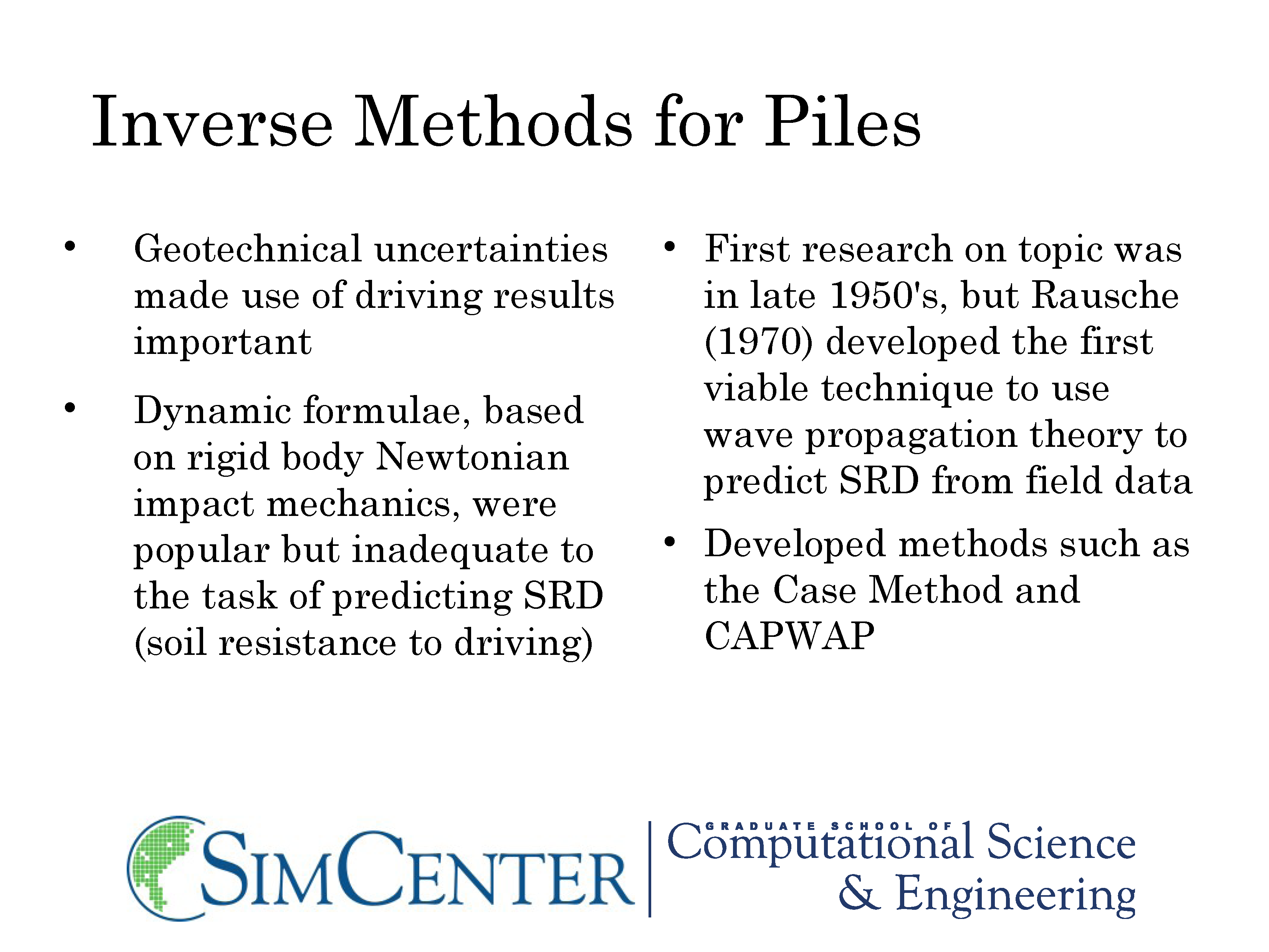 Improved Methods for Forward and Inverse Solution of the Wave Equation ...